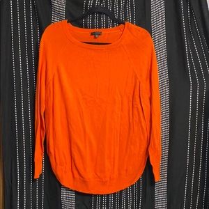 The Limited Orange Split Hem Sweater